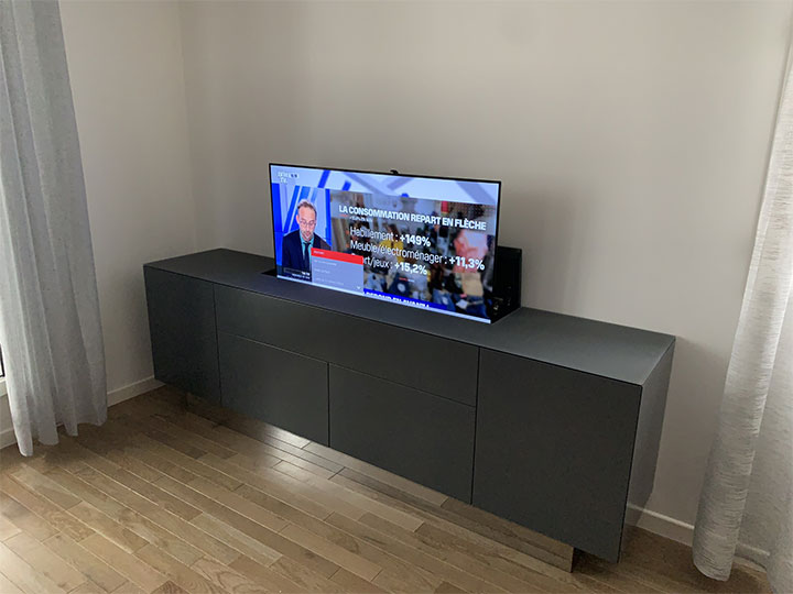 SB Concept, fabricant de meubles TV motorisés hauts de gamme